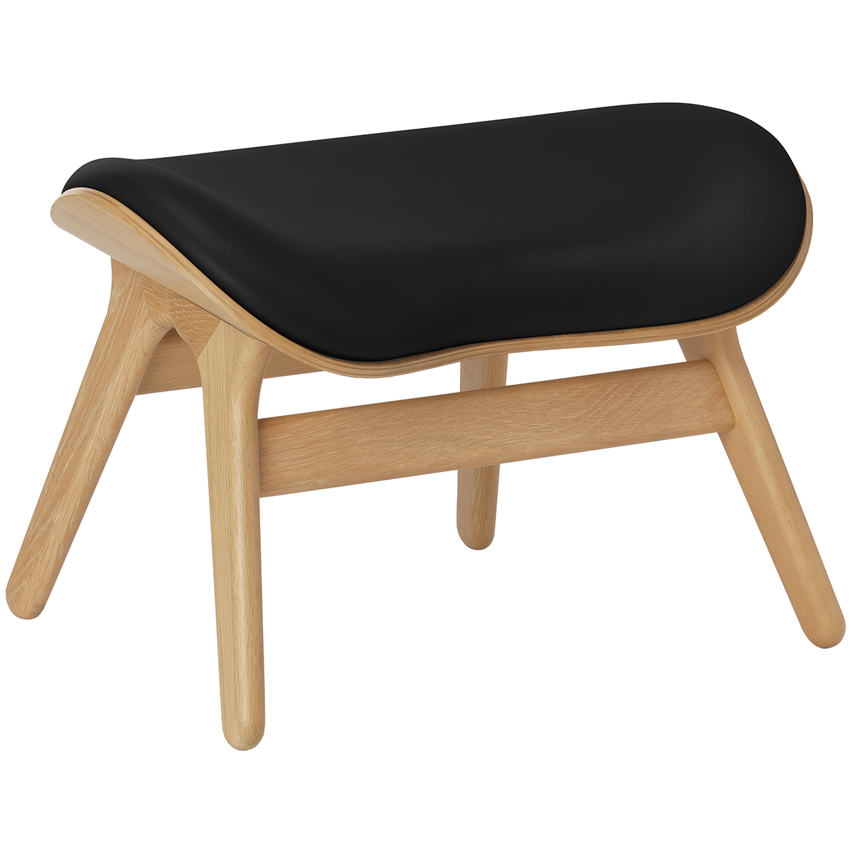 A Conversation Piece Leather Ottoman - WOO .Design