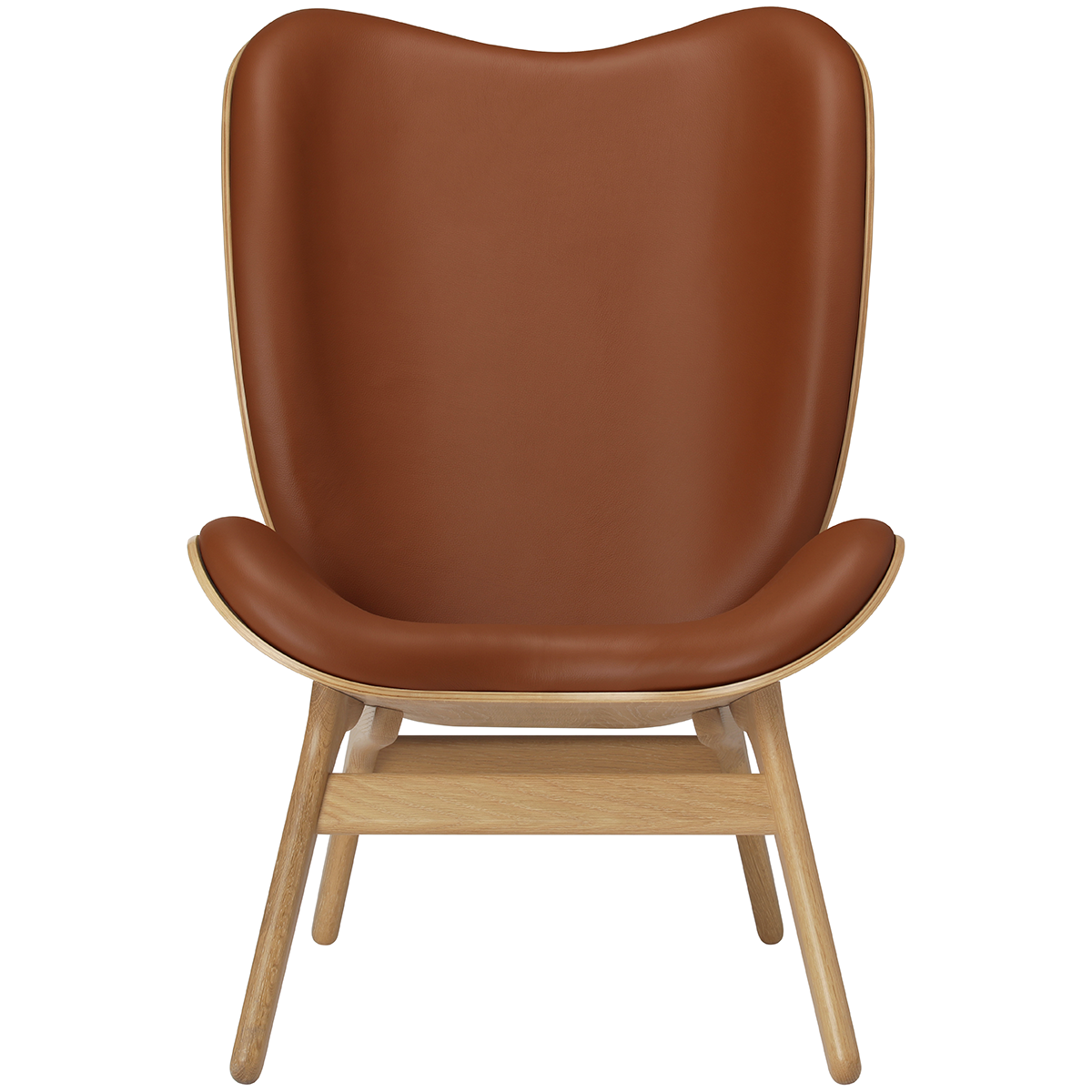 A Conversation Piece Leather Tall Lounge Chair - WOO .Design