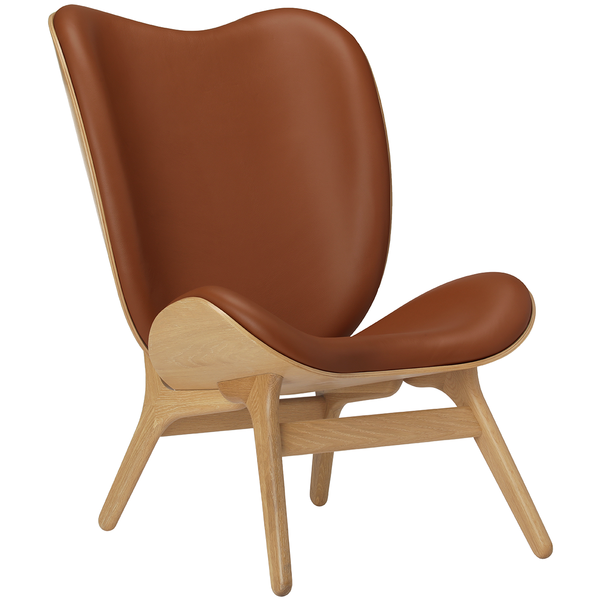A Conversation Piece Leather Tall Lounge Chair - WOO .Design