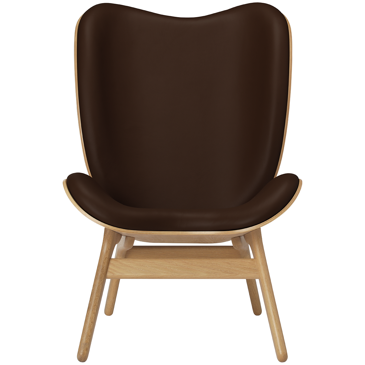 A Conversation Piece Leather Tall Lounge Chair - WOO .Design