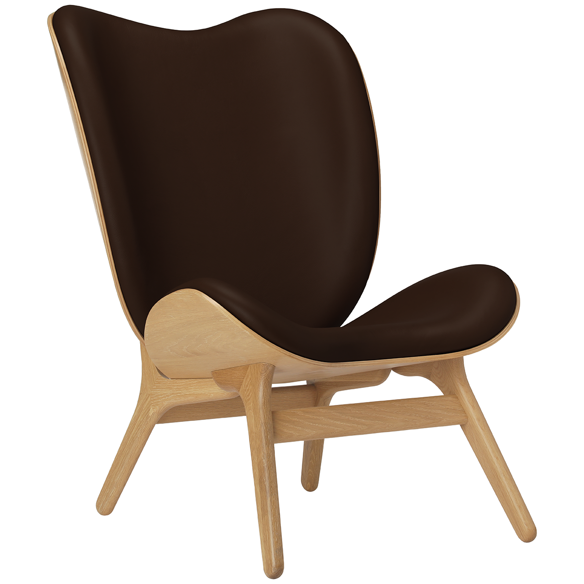 A Conversation Piece Leather Tall Lounge Chair - WOO .Design