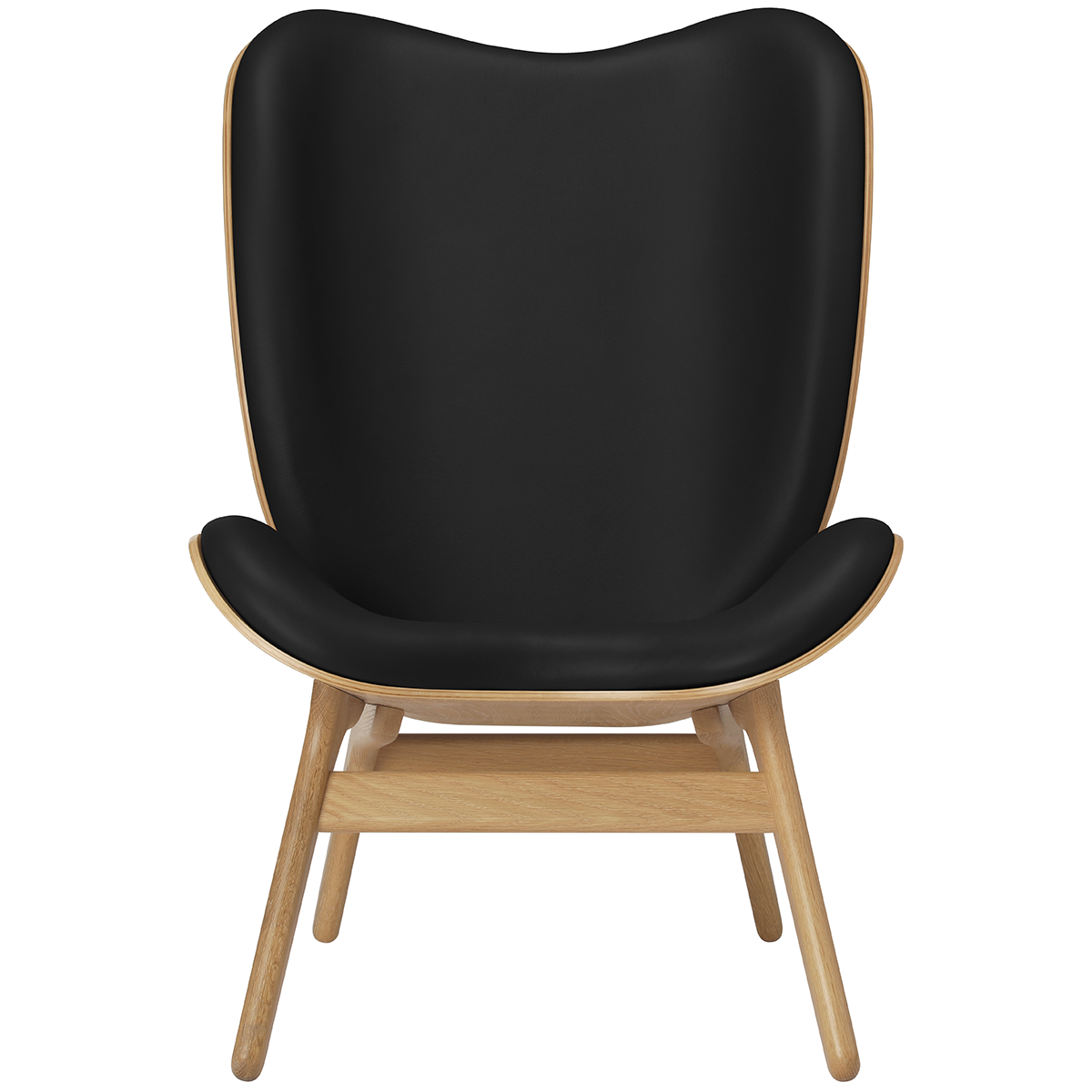 A Conversation Piece Leather Tall Lounge Chair - WOO .Design
