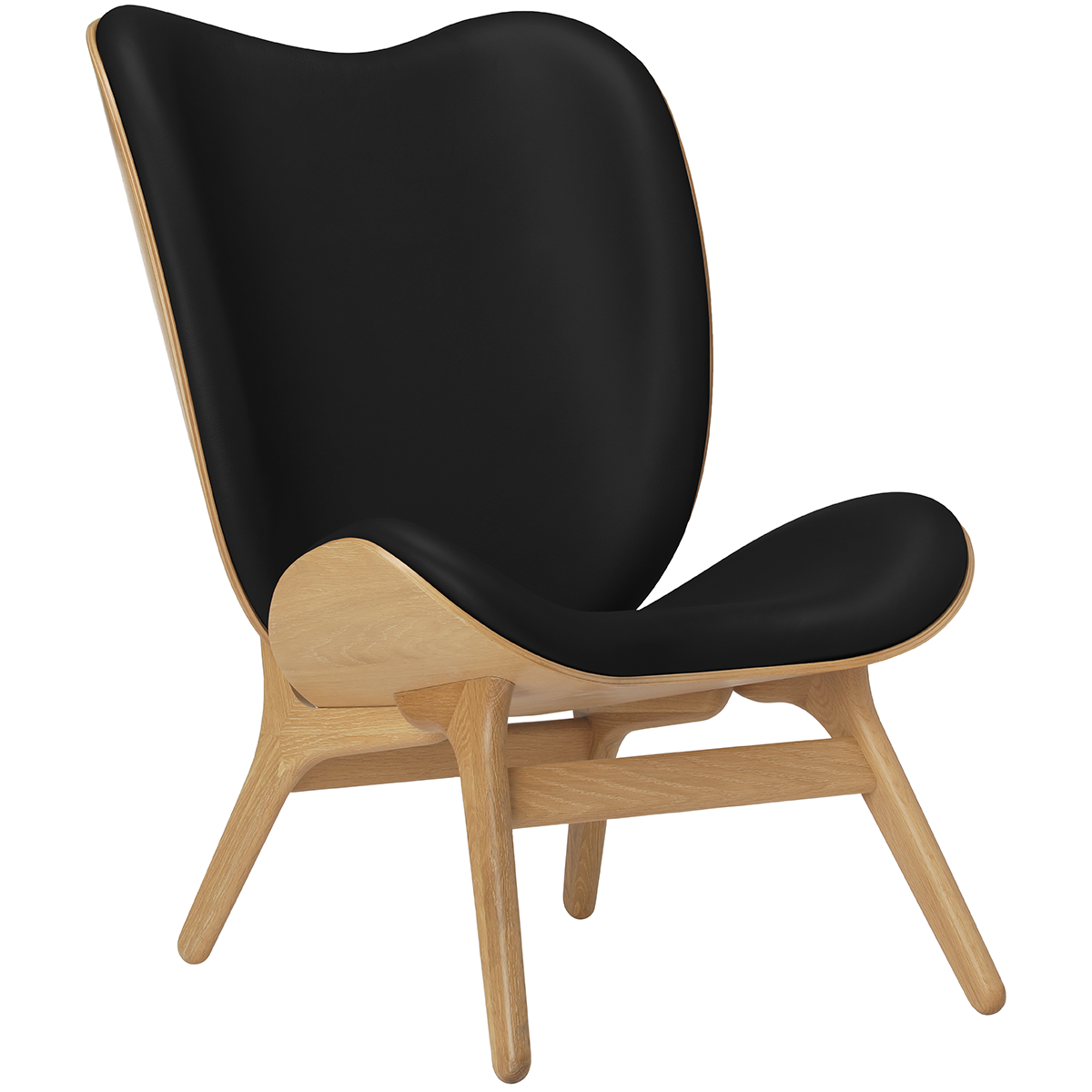 A Conversation Piece Leather Tall Lounge Chair - WOO .Design