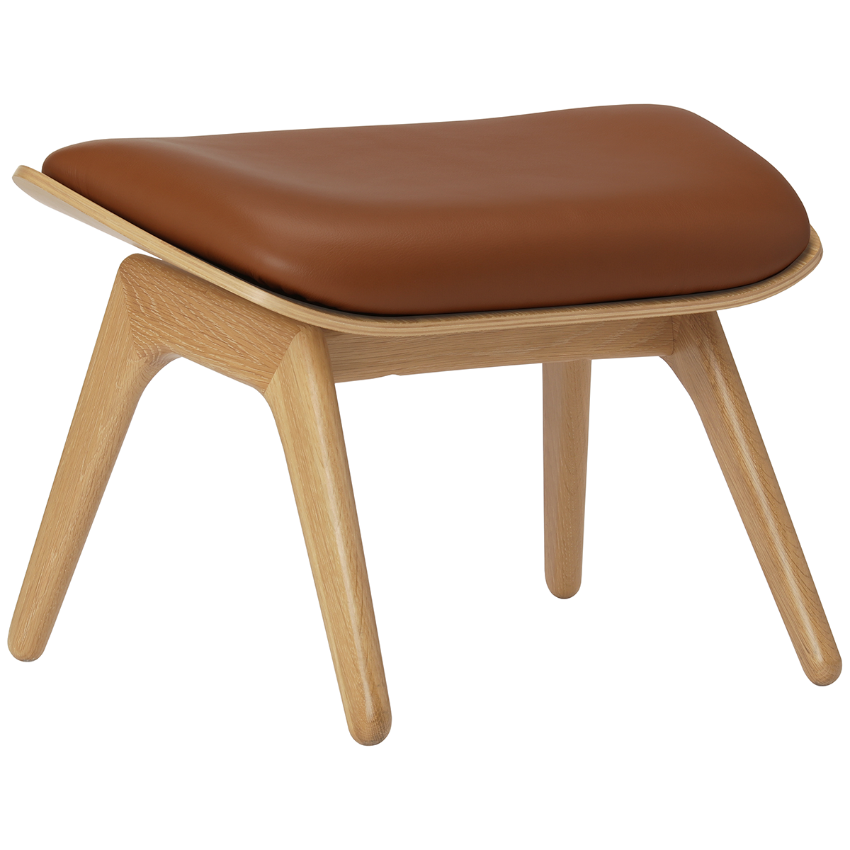 The Reader Leather Ottoman - WOO .Design