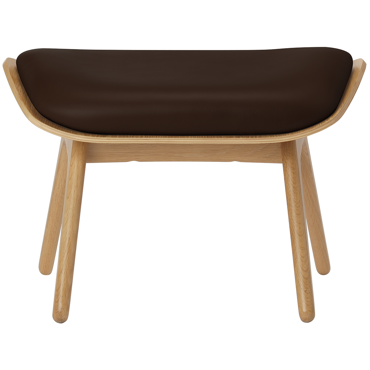 The Reader Leather Ottoman - WOO .Design
