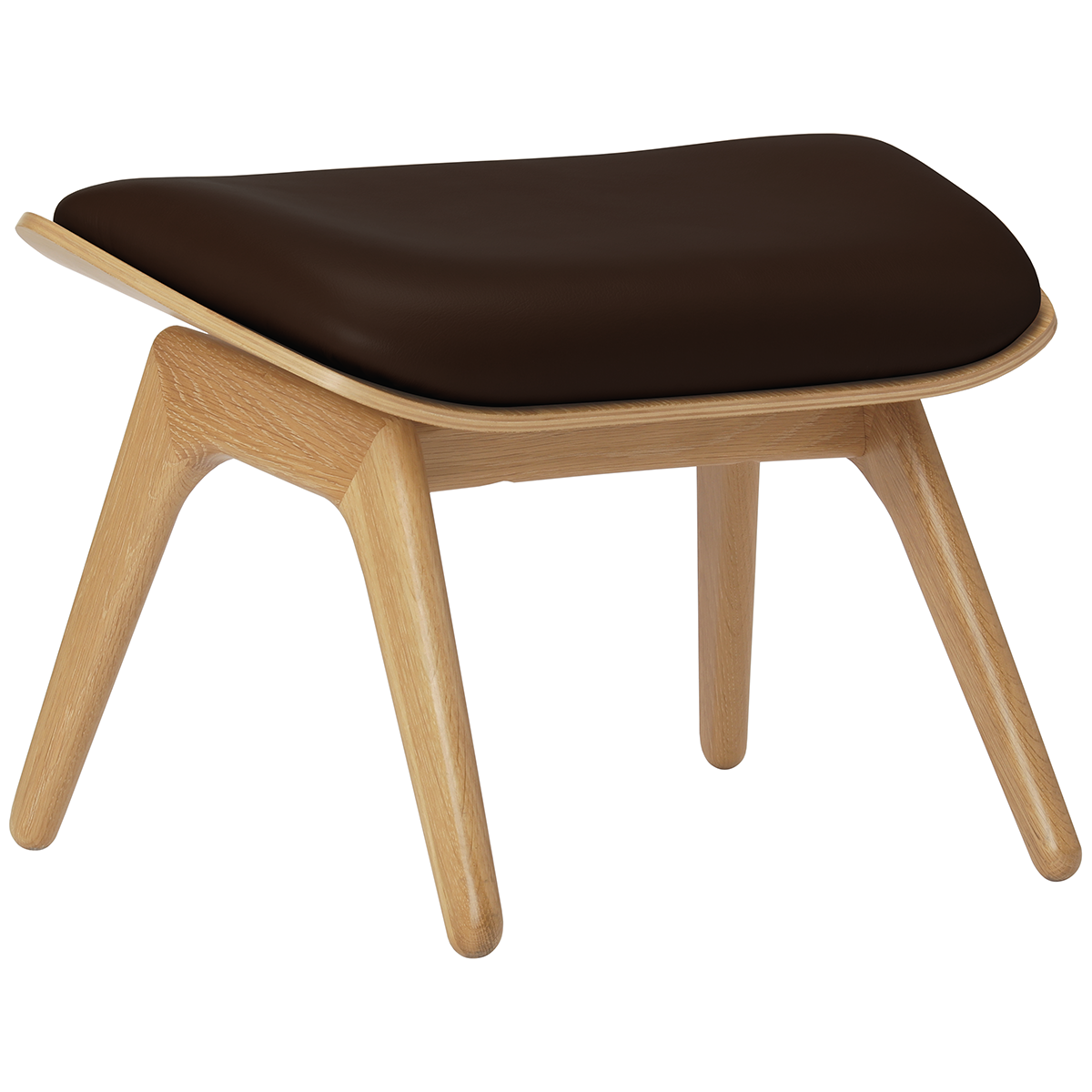 The Reader Leather Ottoman - WOO .Design