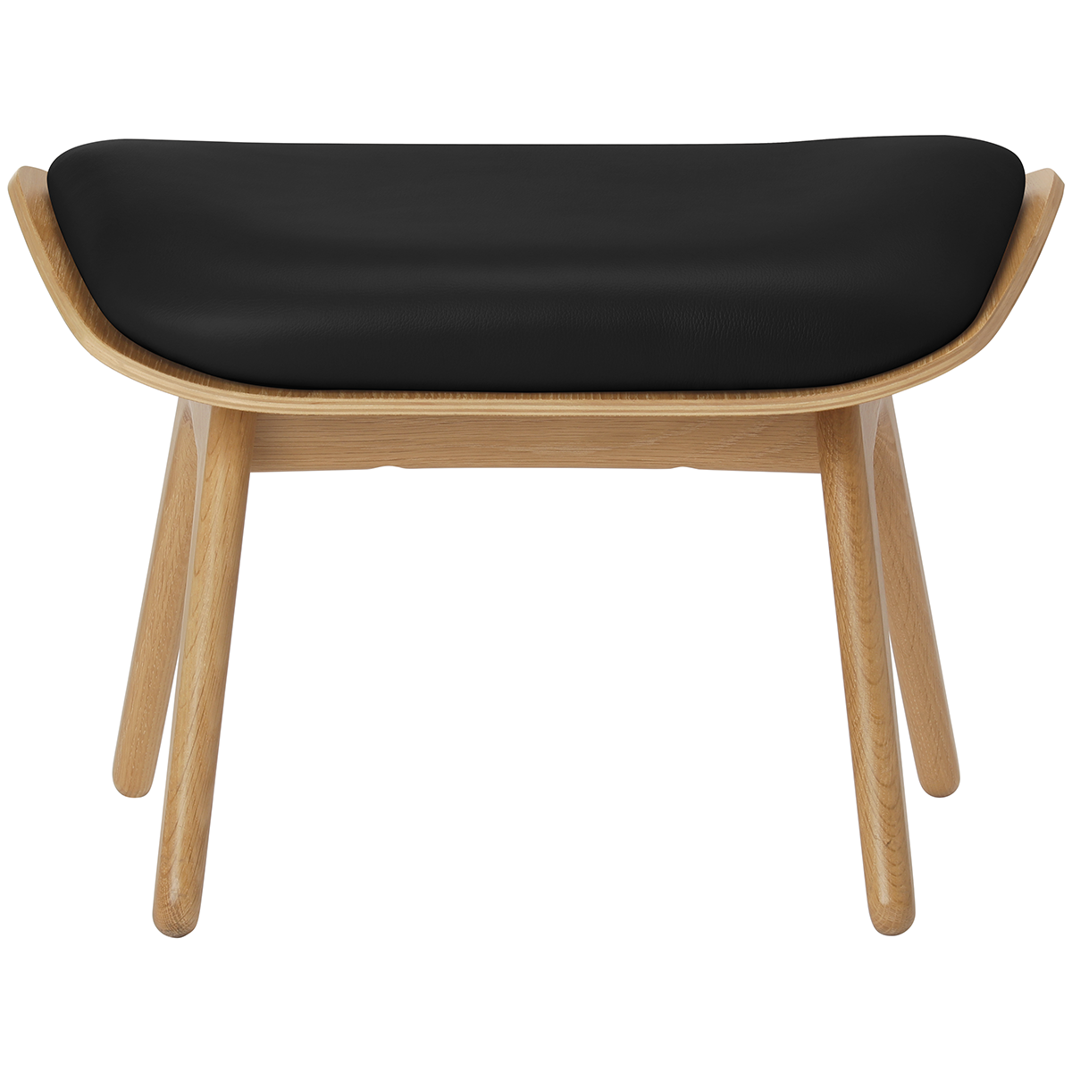 The Reader Leather Ottoman - WOO .Design