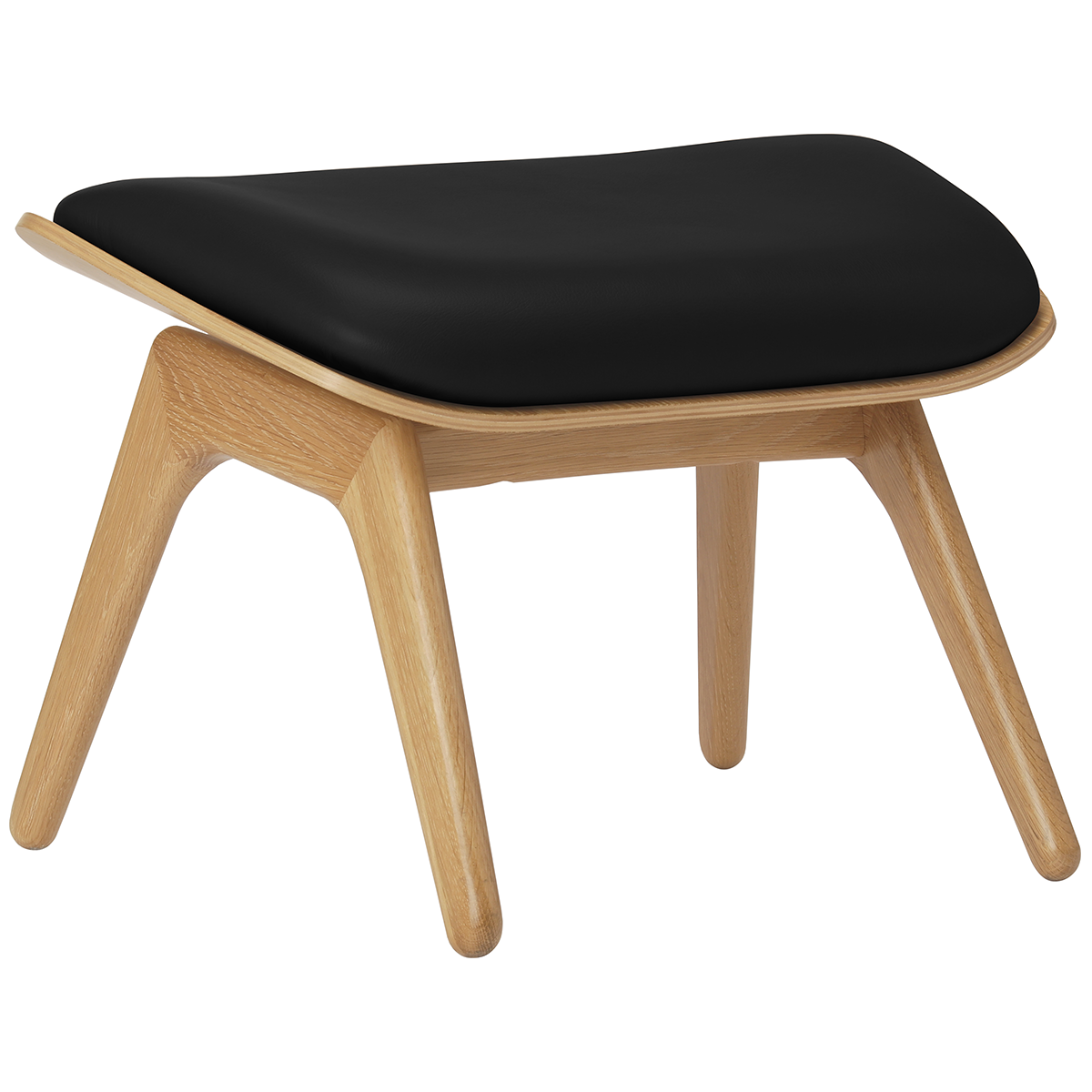 The Reader Leather Ottoman - WOO .Design