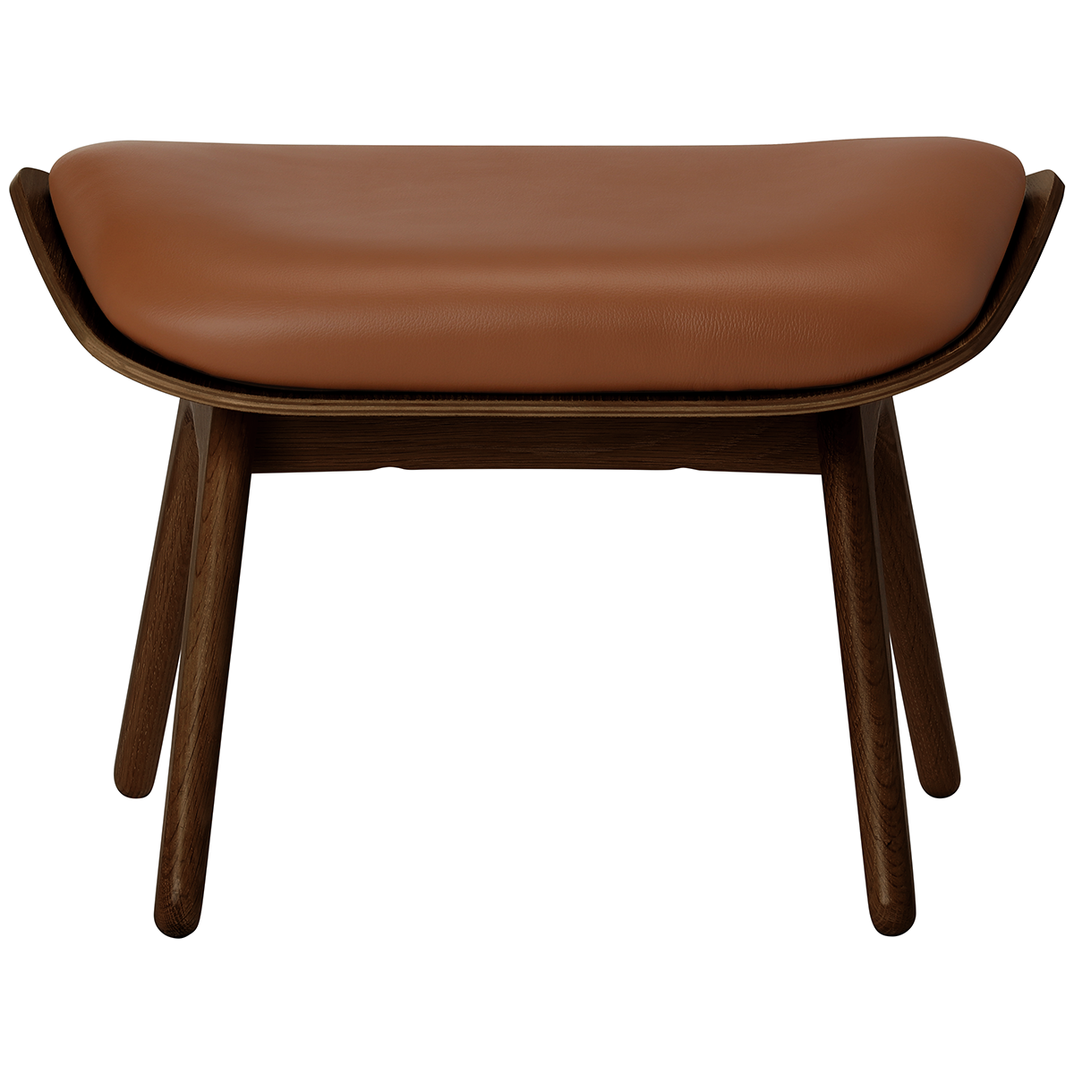 The Reader Leather Ottoman - WOO .Design