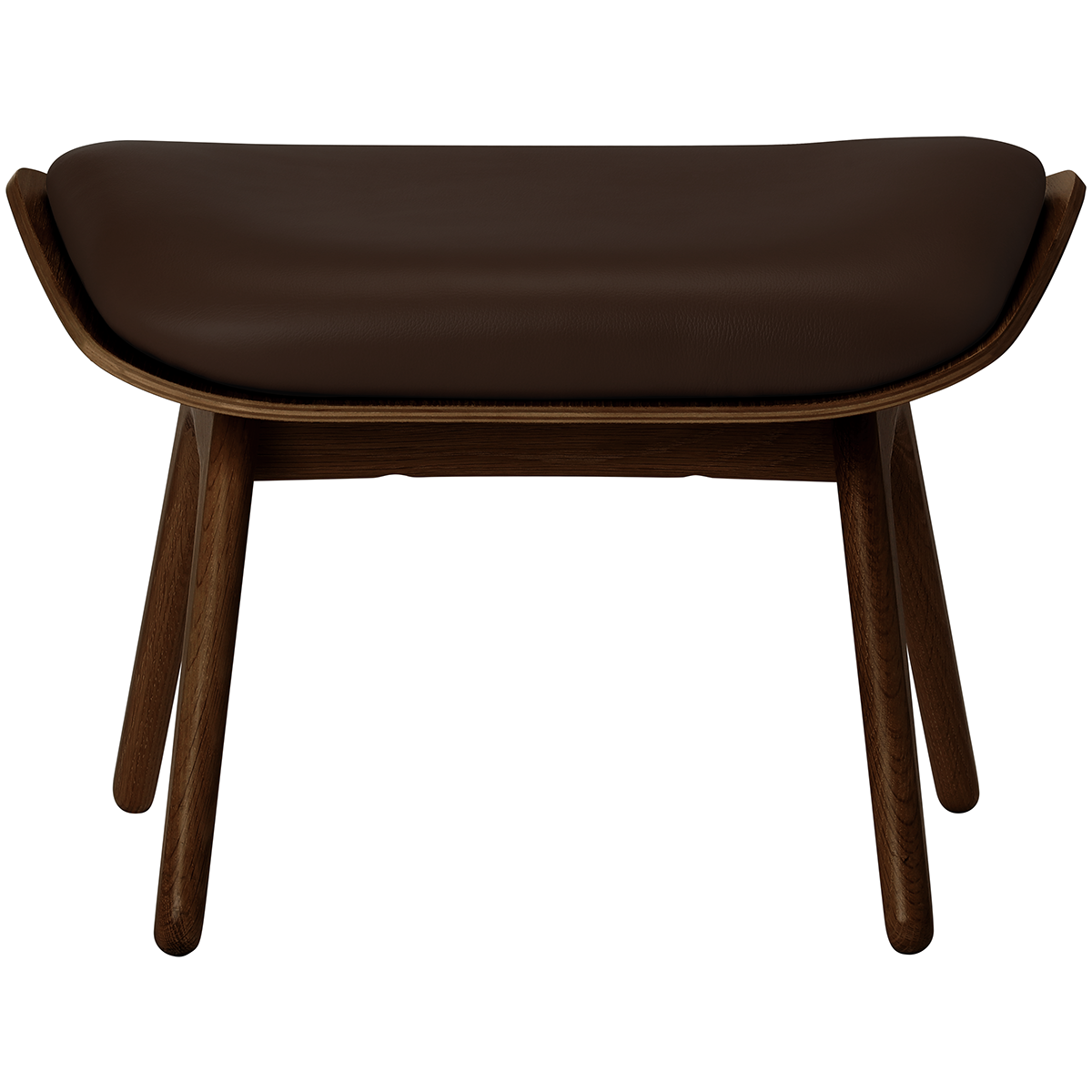 The Reader Leather Ottoman - WOO .Design