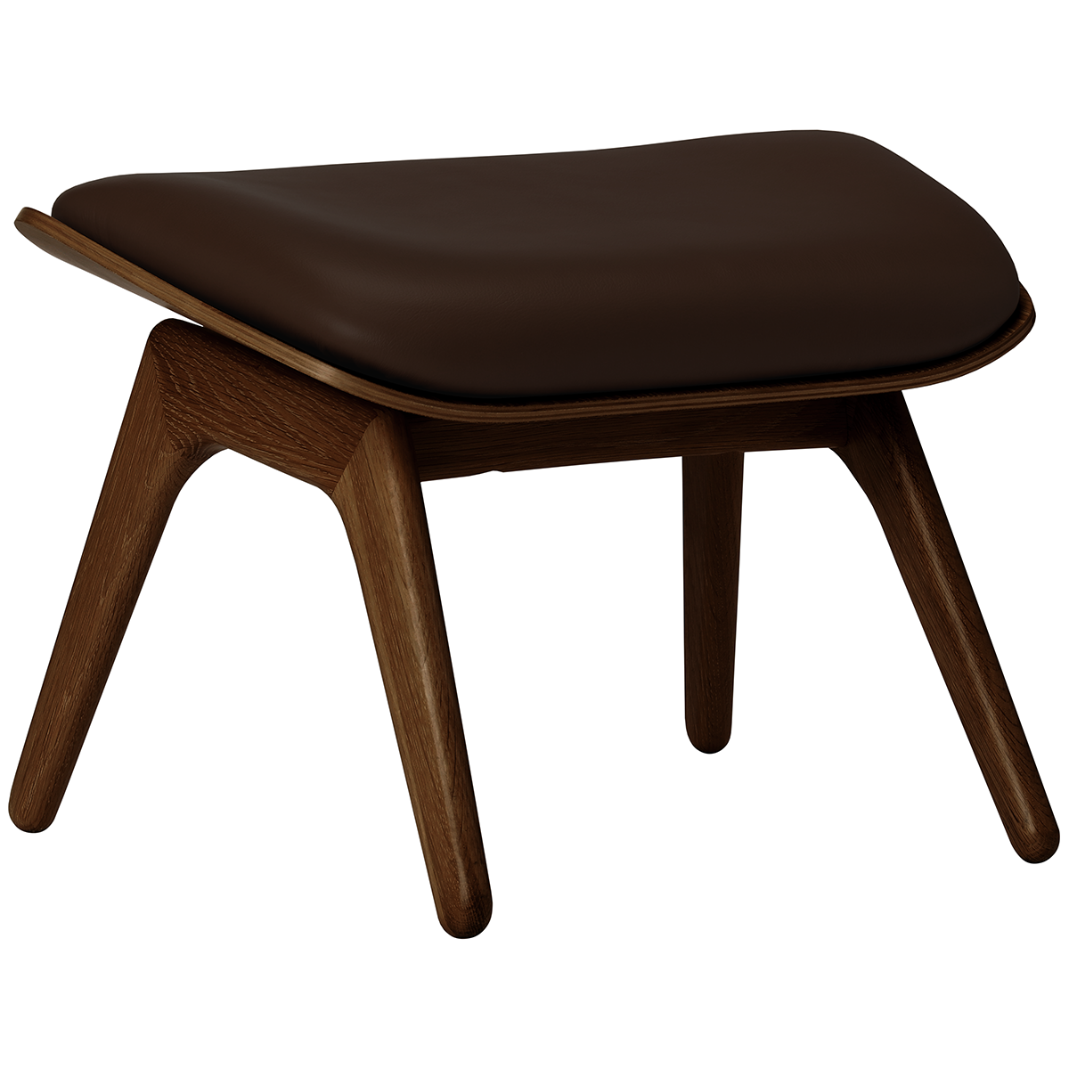The Reader Leather Ottoman - WOO .Design