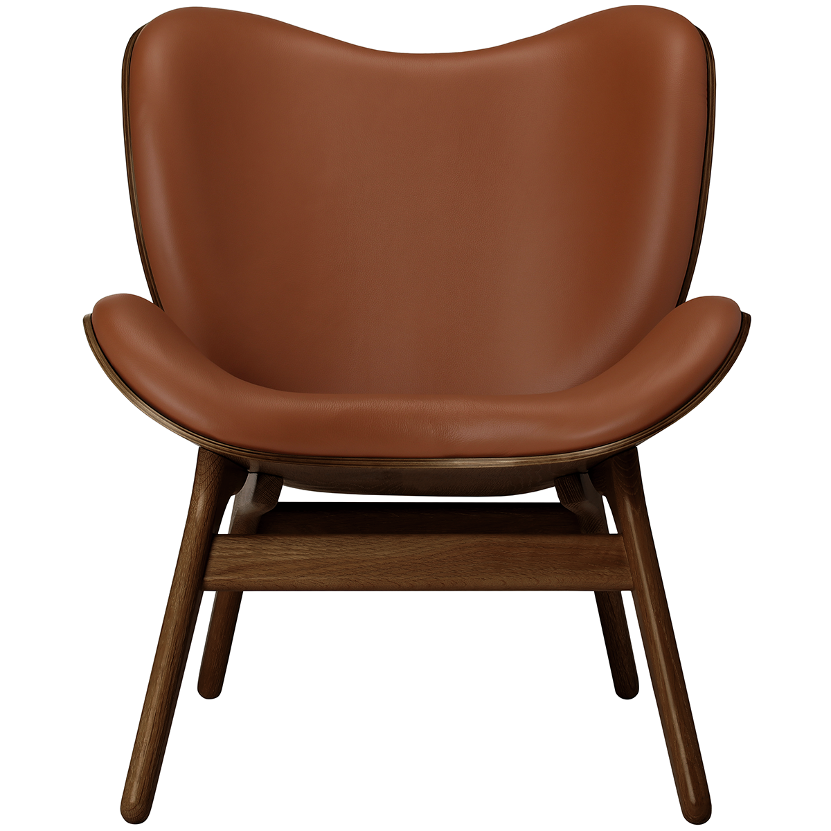 A Conversation Piece Leather Low Lounge Chair