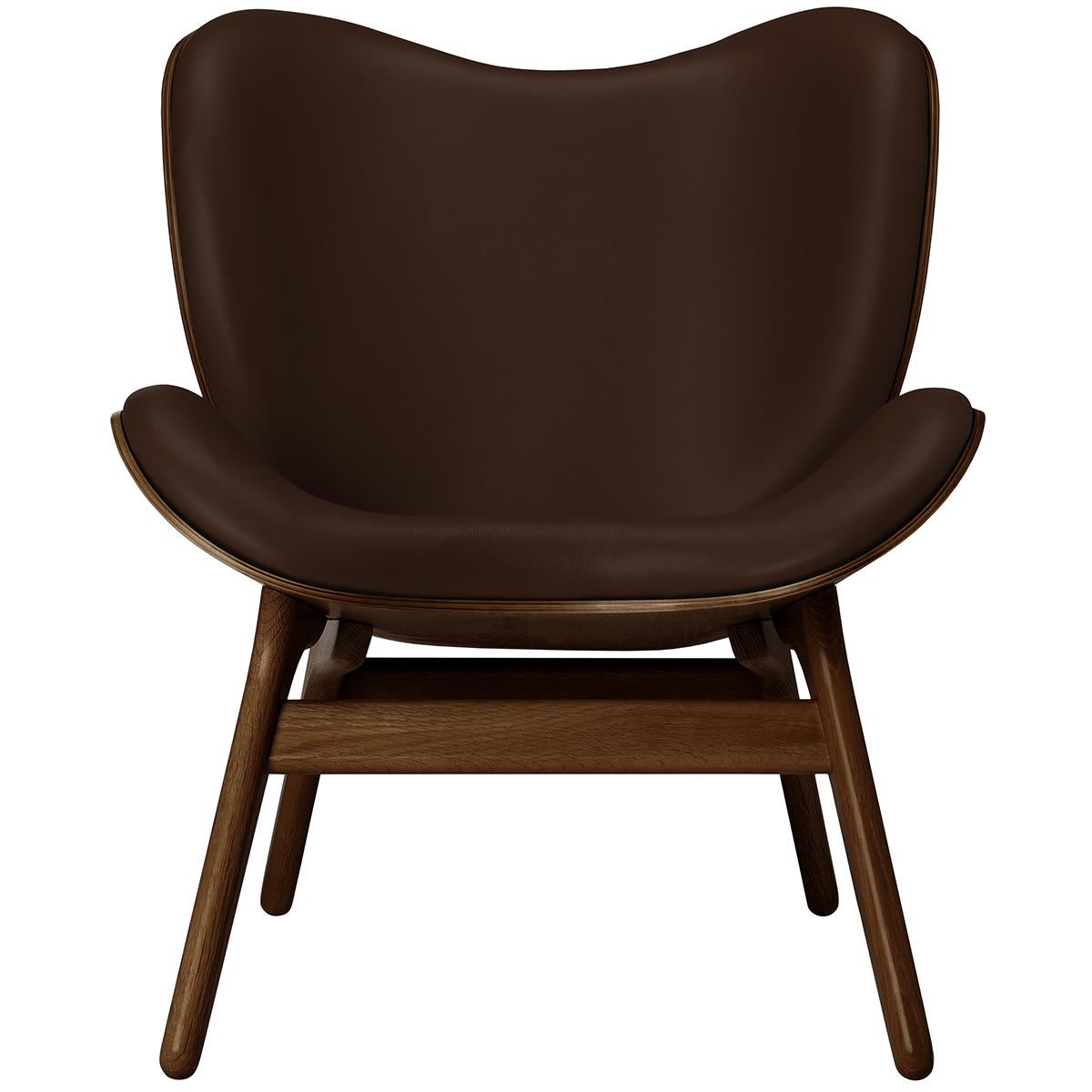 A Conversation Piece Leather Low Lounge Chair