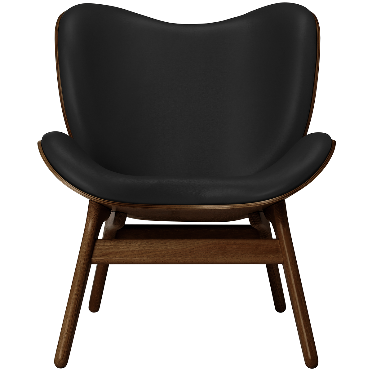 A Conversation Piece Leather Low Lounge Chair - WOO .Design