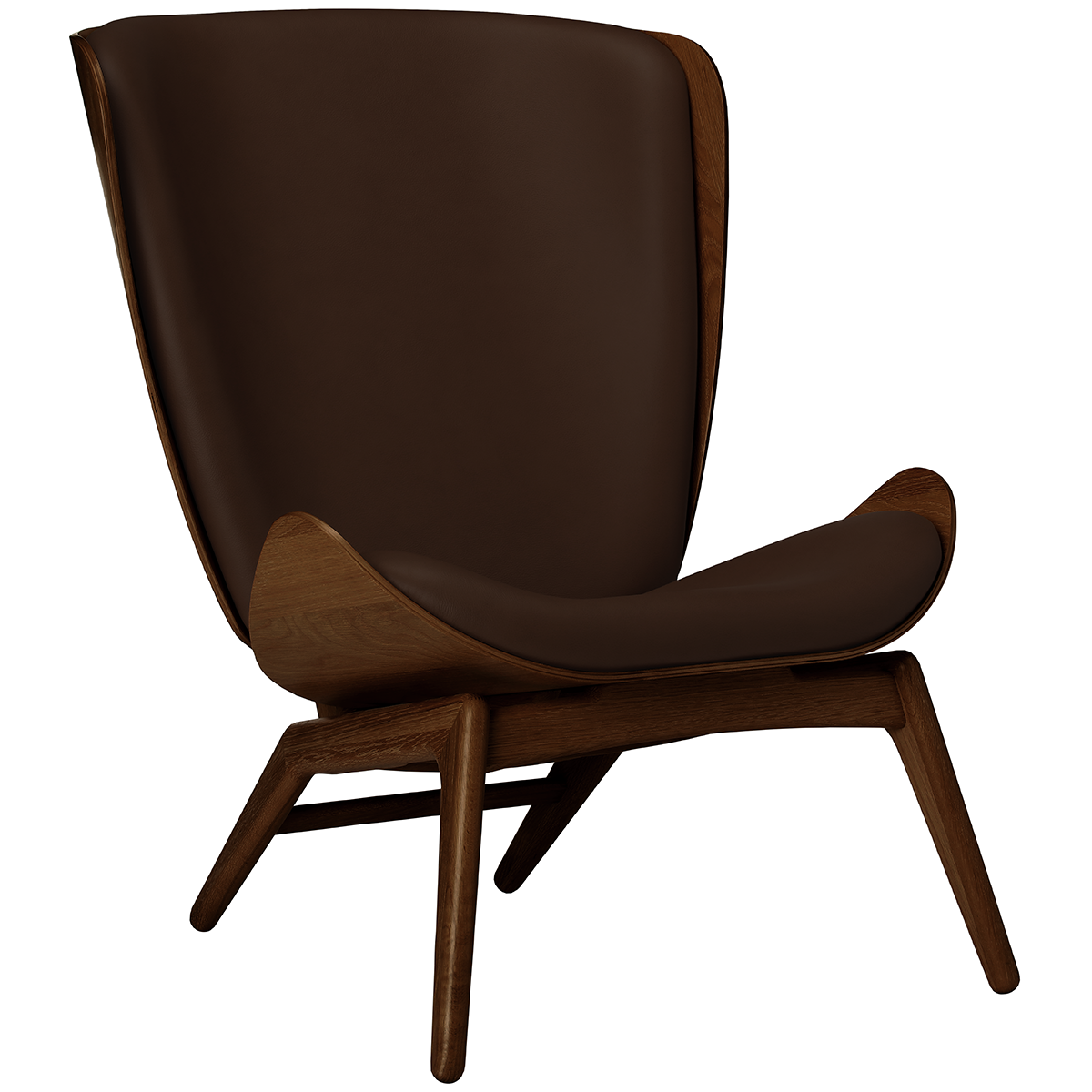 The Reader Leather Wing Chair - WOO .Design