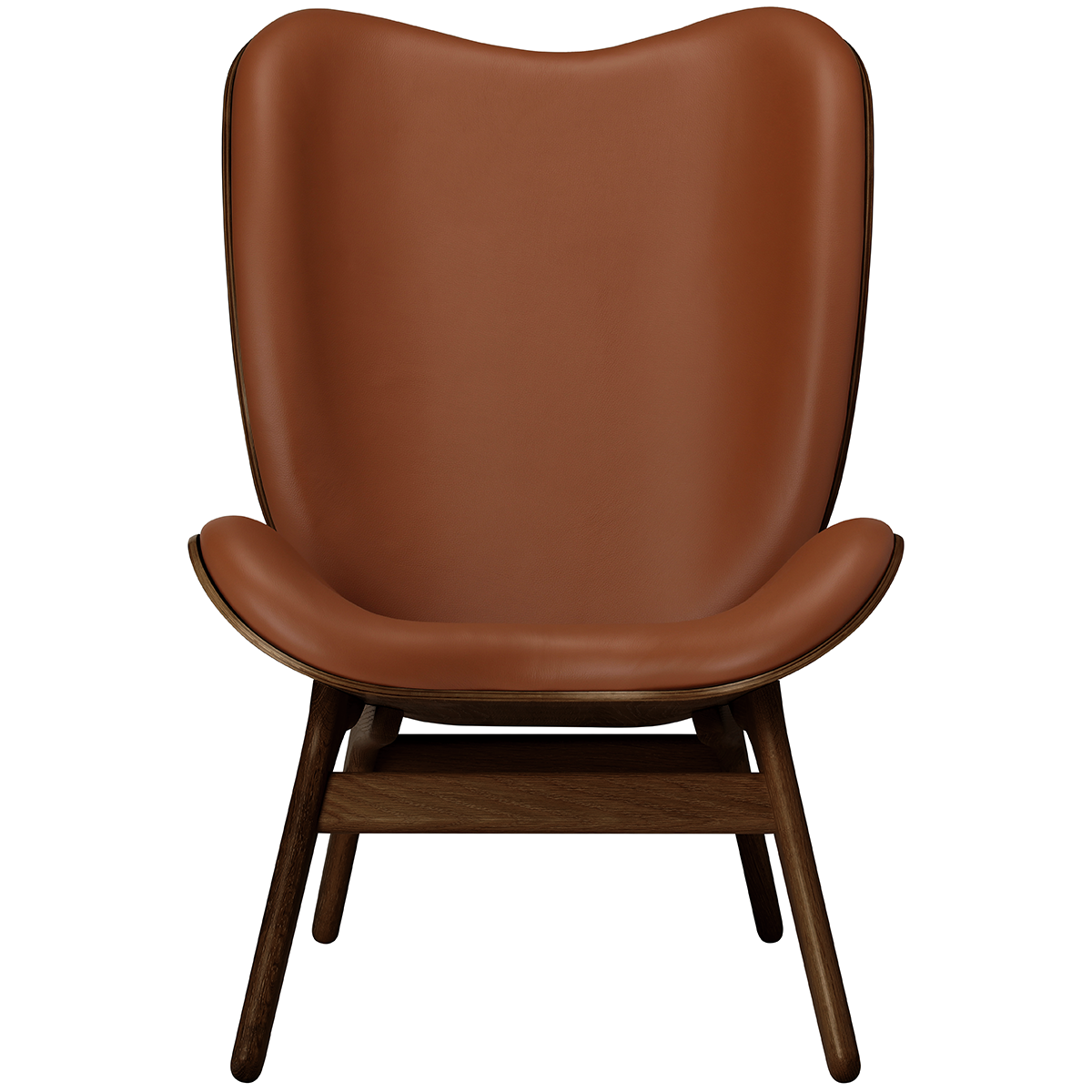 A Conversation Piece Leather Tall Lounge Chair - WOO .Design