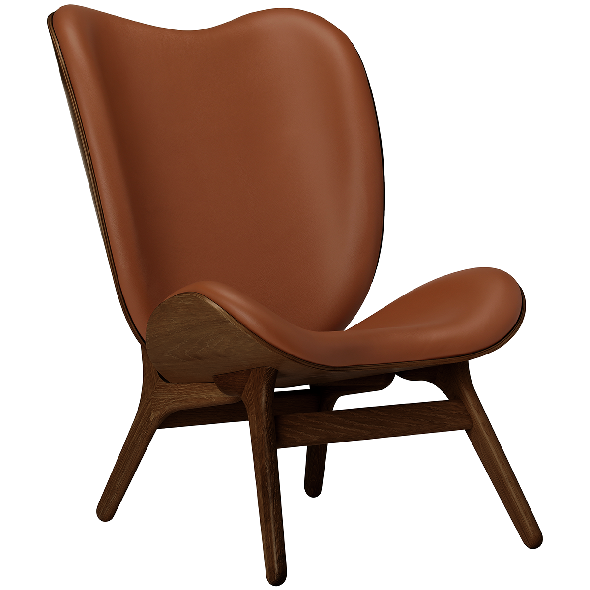 A Conversation Piece Leather Tall Lounge Chair - WOO .Design