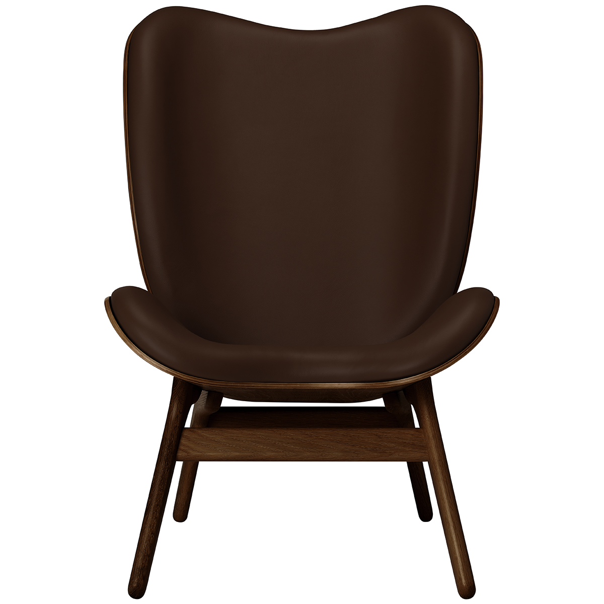 A Conversation Piece Leather Tall Lounge Chair - WOO .Design