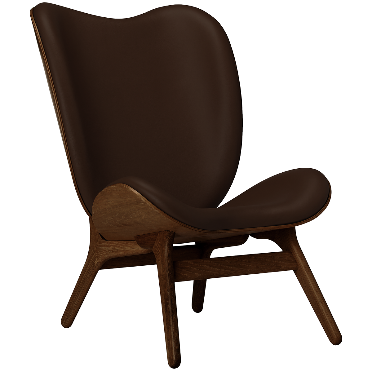 A Conversation Piece Leather Tall Lounge Chair - WOO .Design
