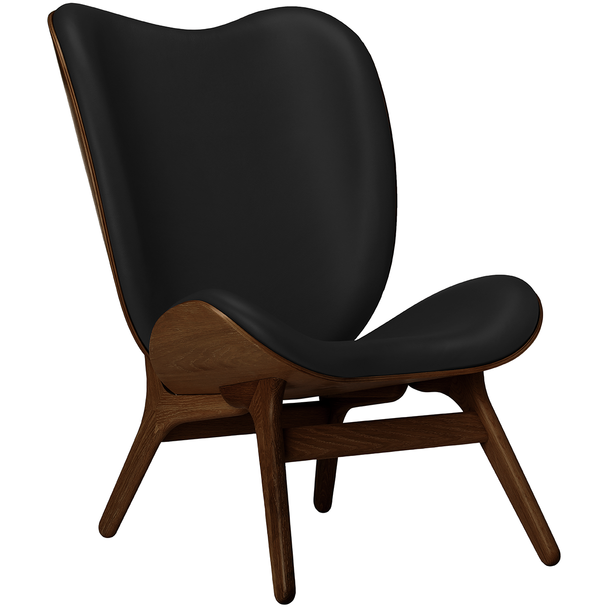 A Conversation Piece Leather Tall Lounge Chair - WOO .Design