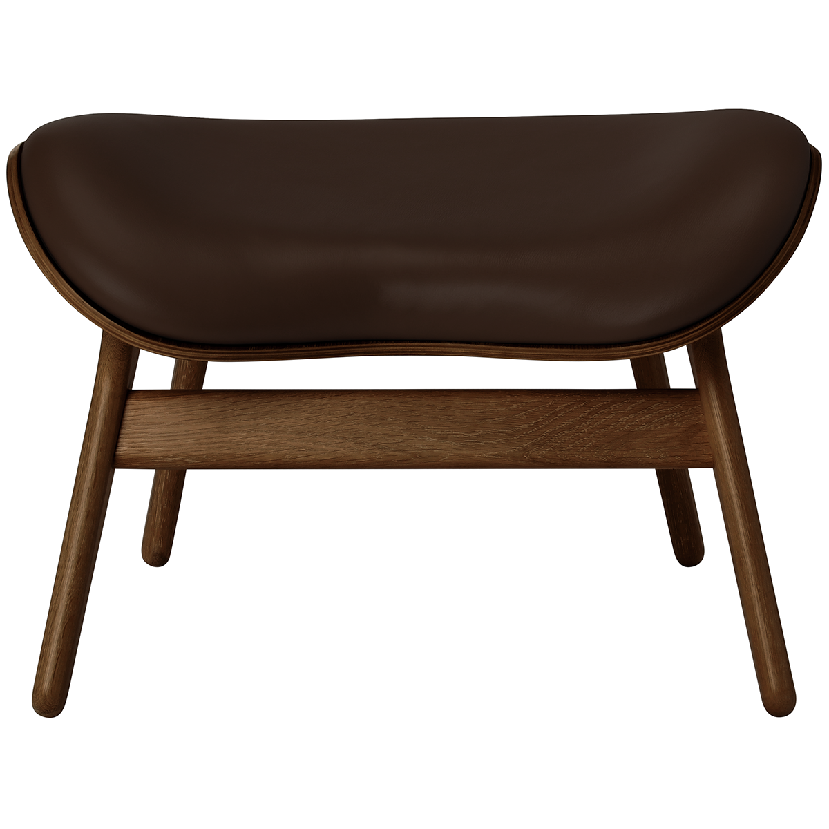 A Conversation Piece Leather Ottoman - WOO .Design