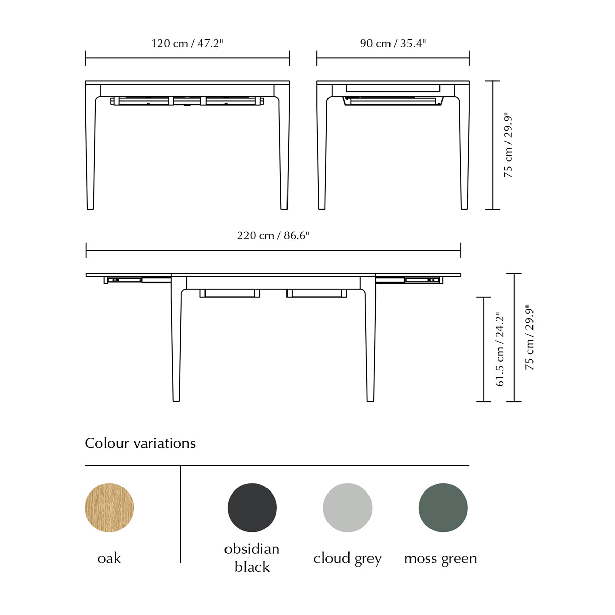 Heart & Soul Extendable Dining Table - WOO .Design