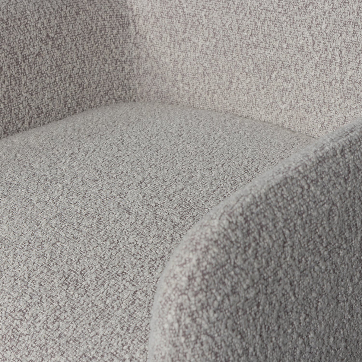 Elegance Greige Dining Chair with Armrest