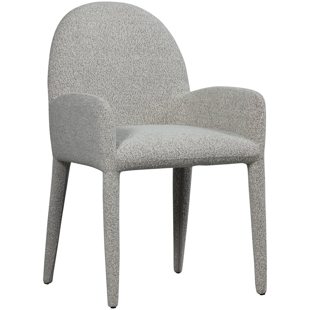 Elegance Greige Dining Chair with Armrest