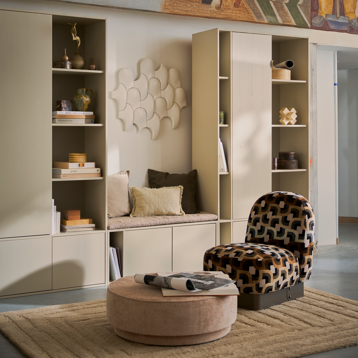 Settle Pine Wood Down Storage Cabinet