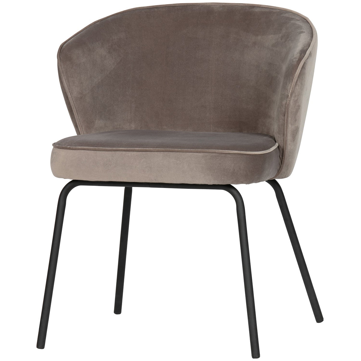 Admit Khaki Velvet Dining Chair
