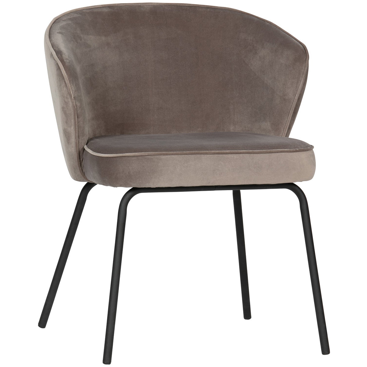 Admit Khaki Velvet Dining Chair