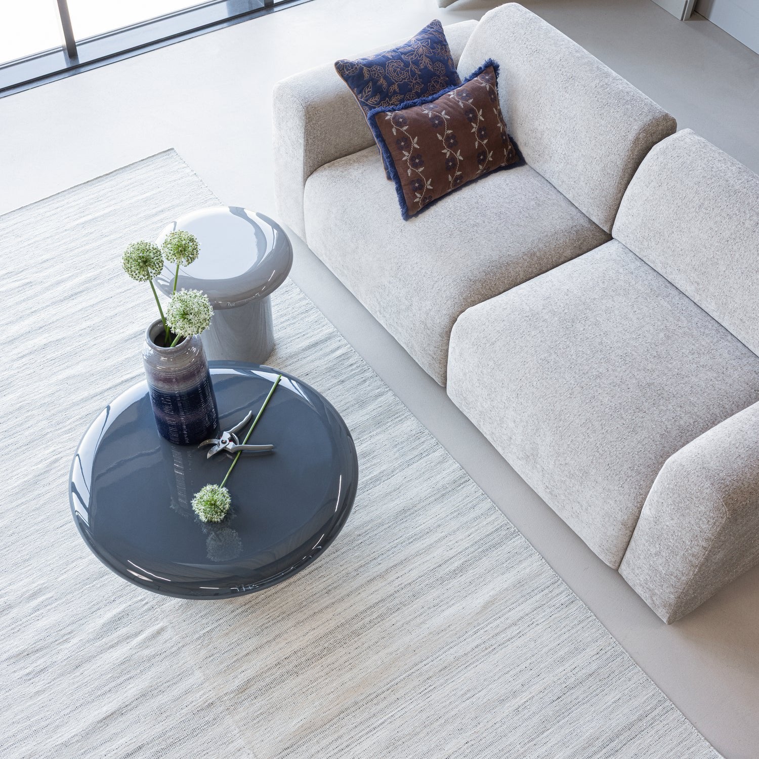 Alvo Dark Grey High Gloss Coffee Table