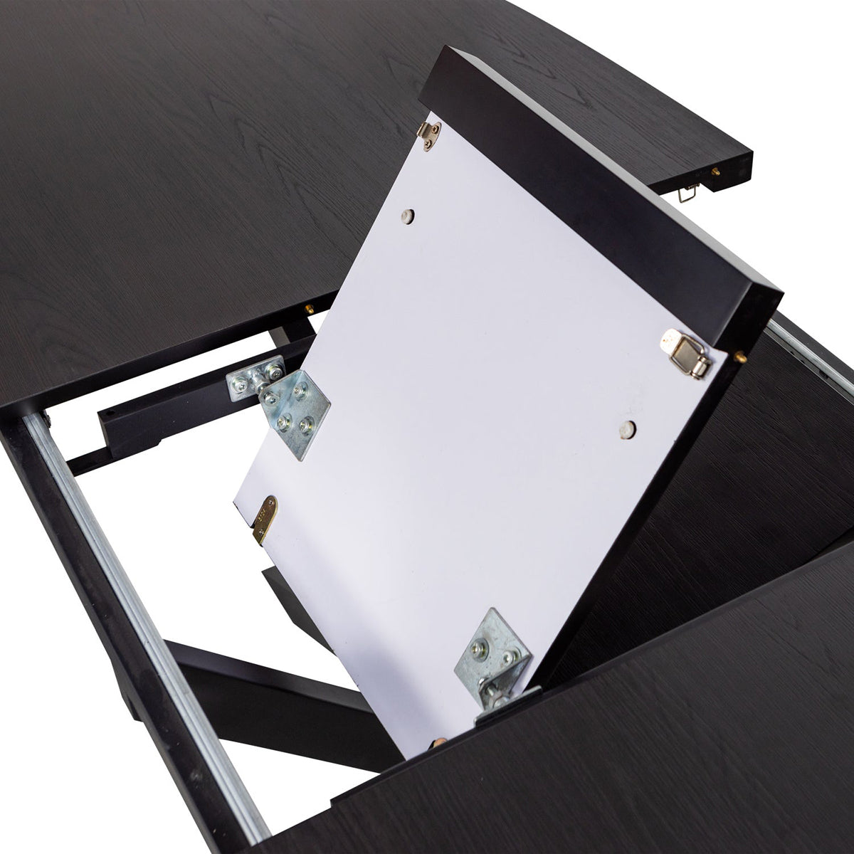 Arros Black Oval Extendable Dining Table