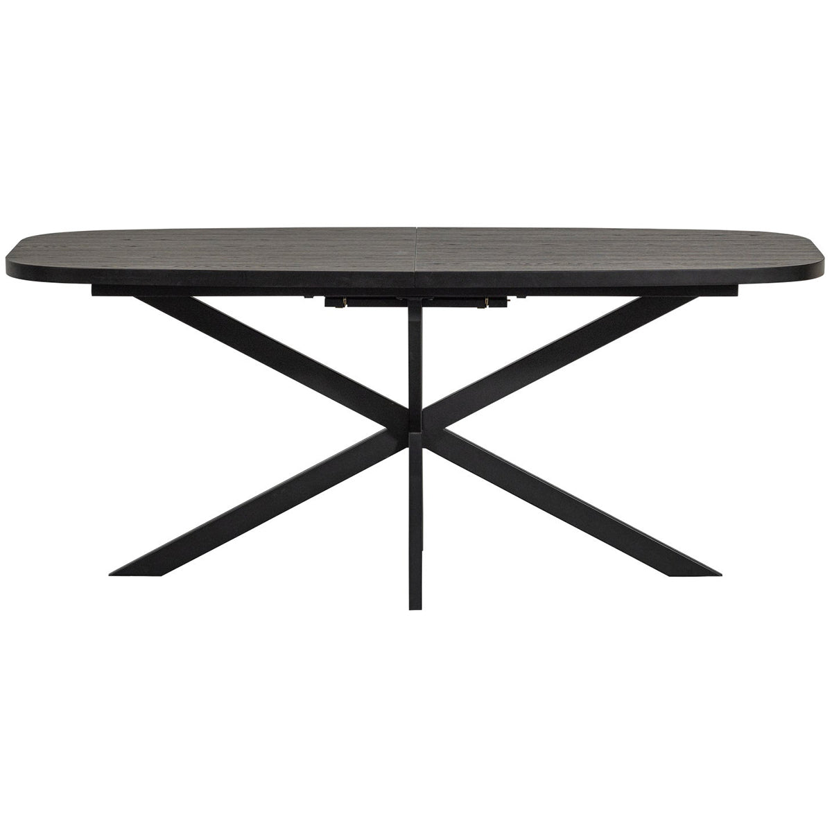 Arros Black Oval Extendable Dining Table