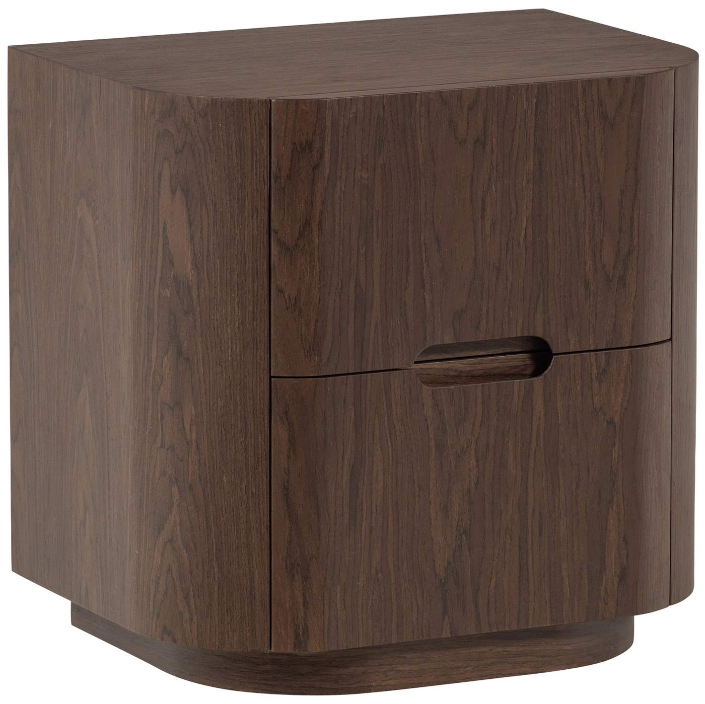 Arvi Brown 2 Drawers Night Stand