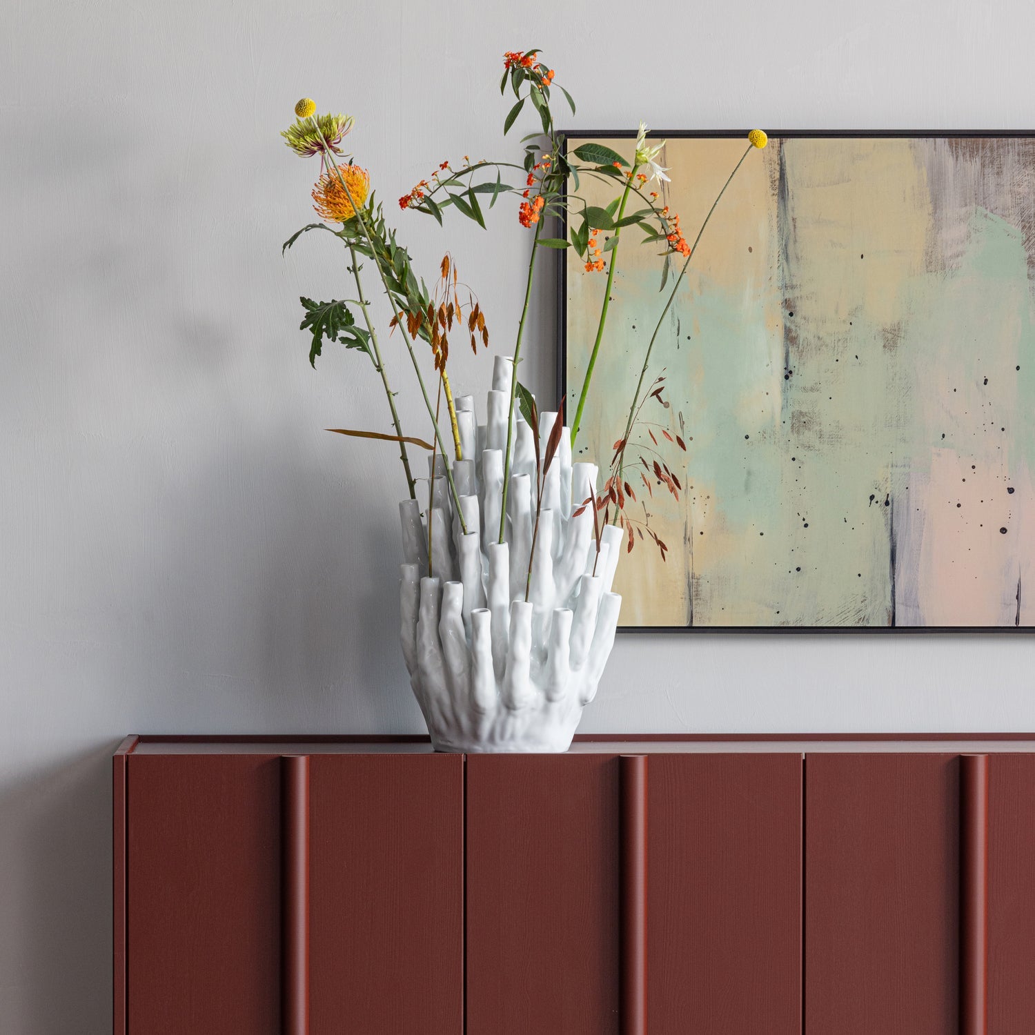 Basu Pine Wood Sideboard