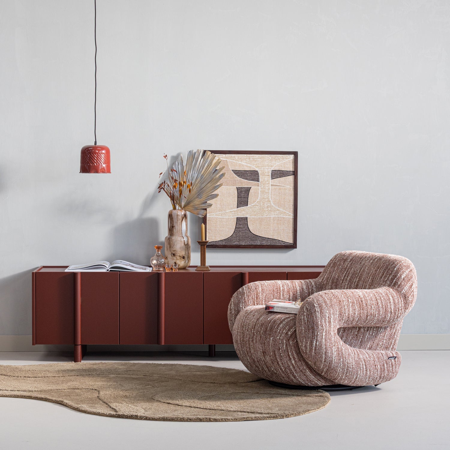 Basu Pine Wood TV Stand