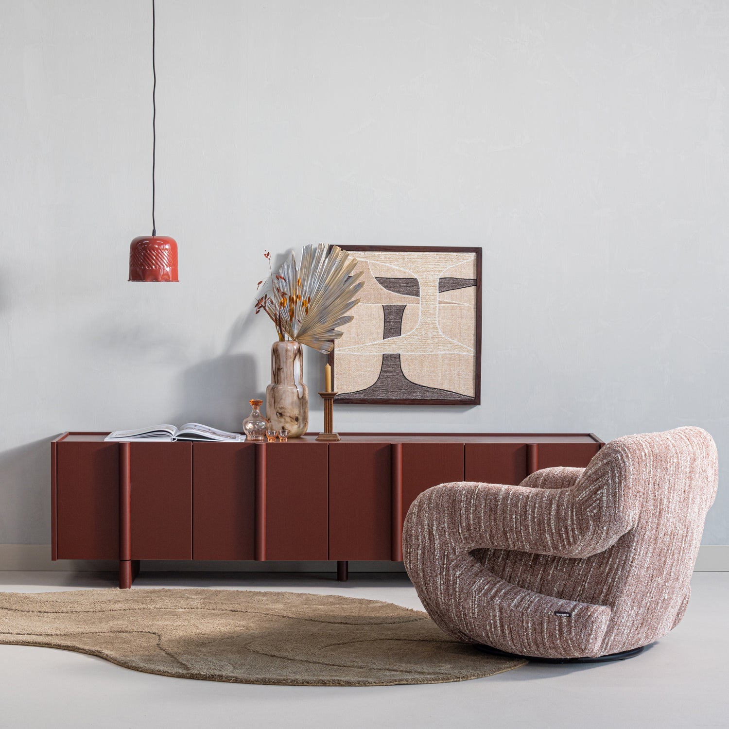 Basu Pine Wood TV Stand
