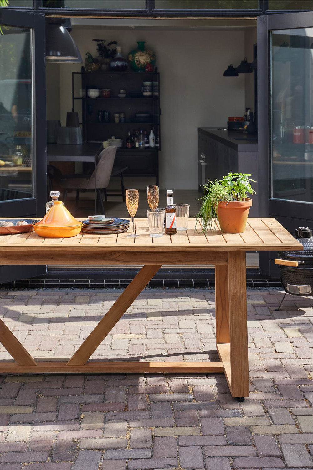 Beaver Natural Teak Wood Dining Table
