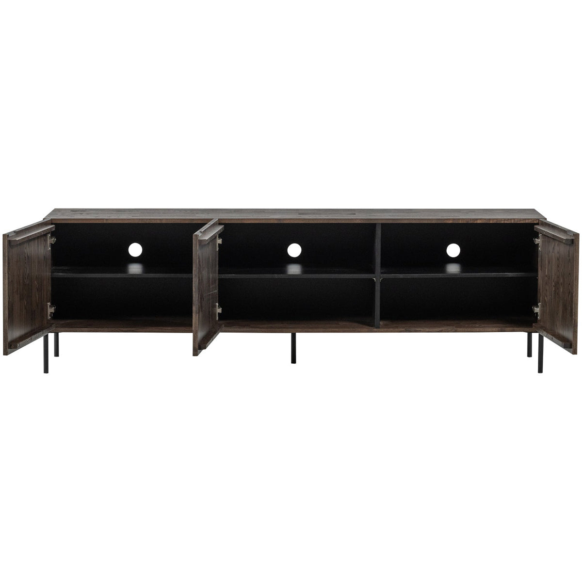 Bono Gravure Brown Ash Wood TV Unit