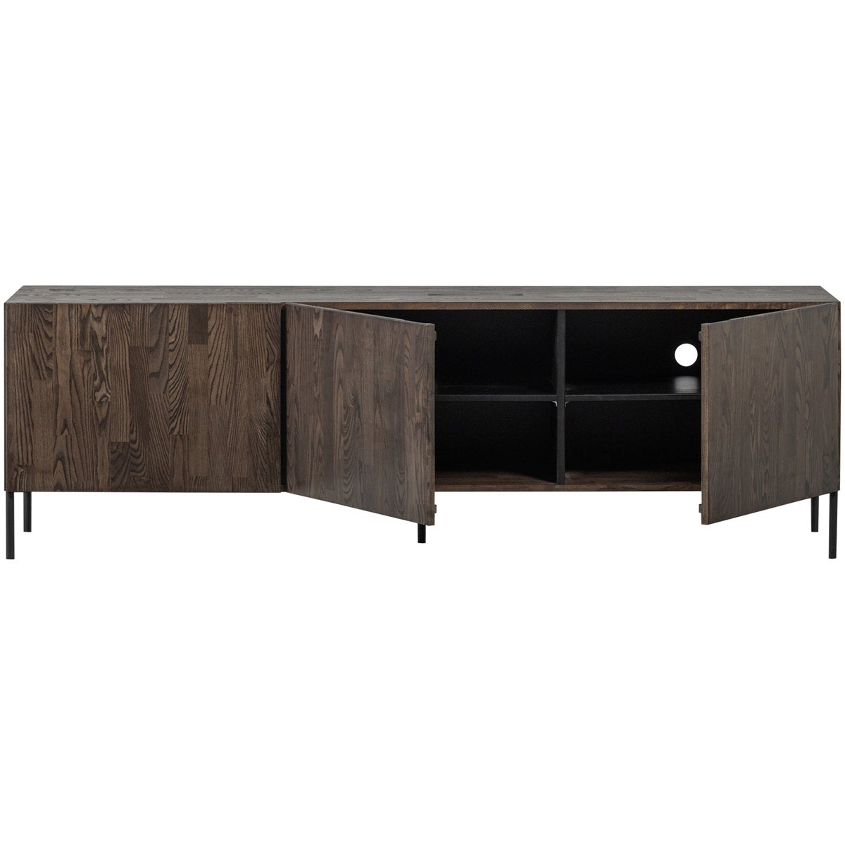 Bono Gravure Brown Ash Wood TV Unit