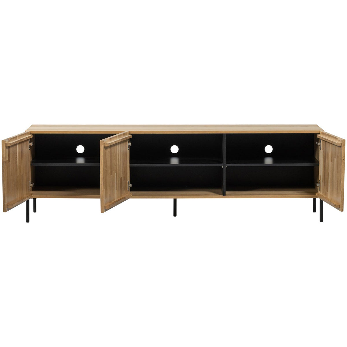 Bono Gravure Natural Oak Wood TV Unit