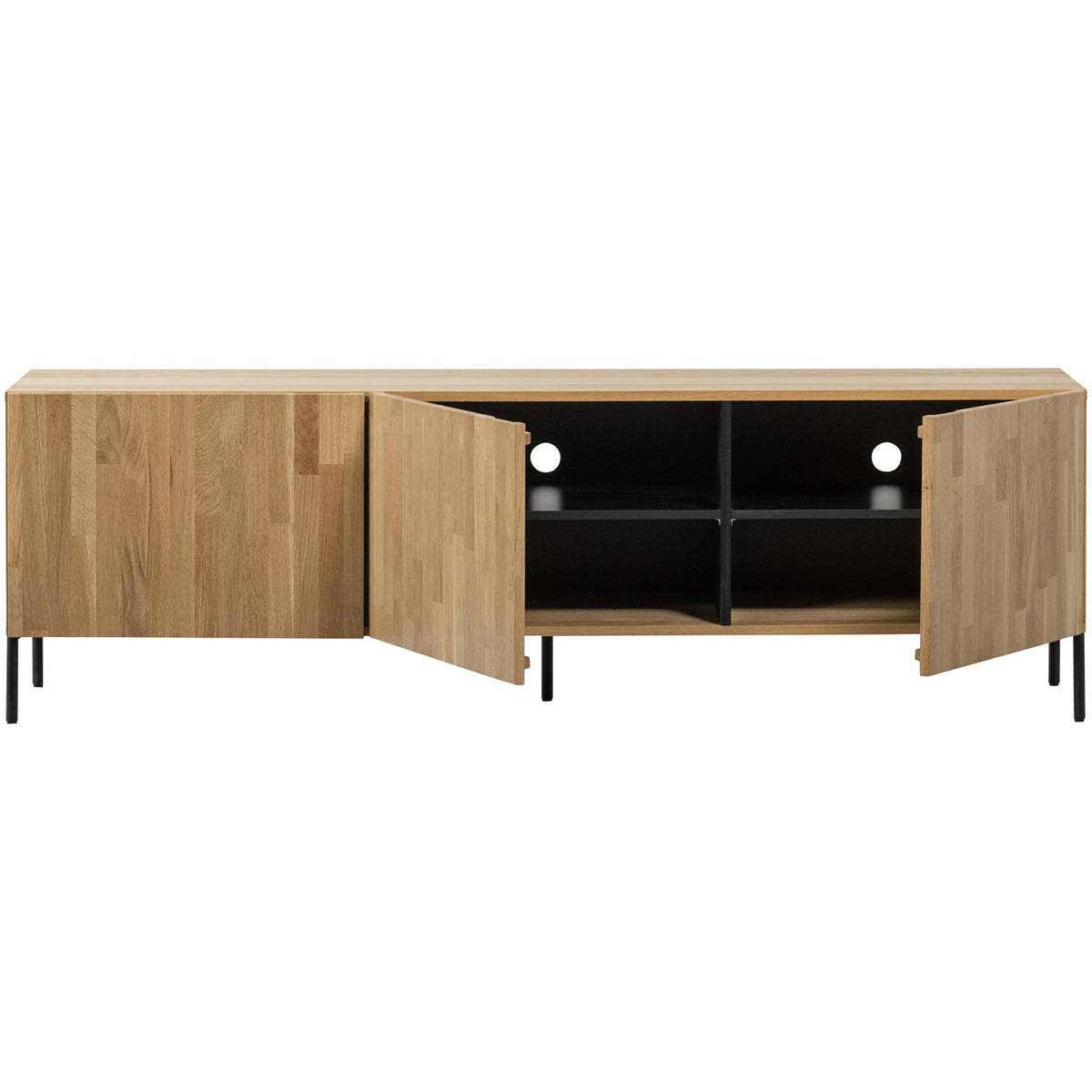 Bono Gravure Natural Oak Wood TV Unit