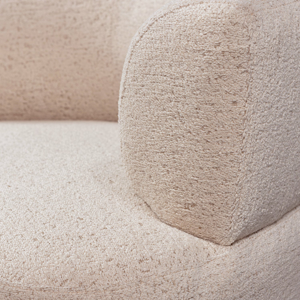 Boris Warm Sand Boucle Armchair