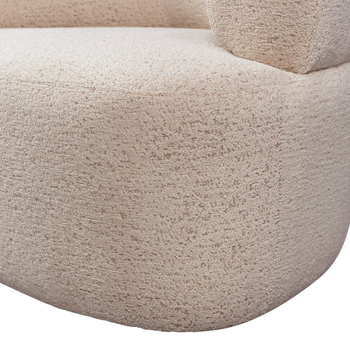 Boris Warm Sand Boucle Armchair