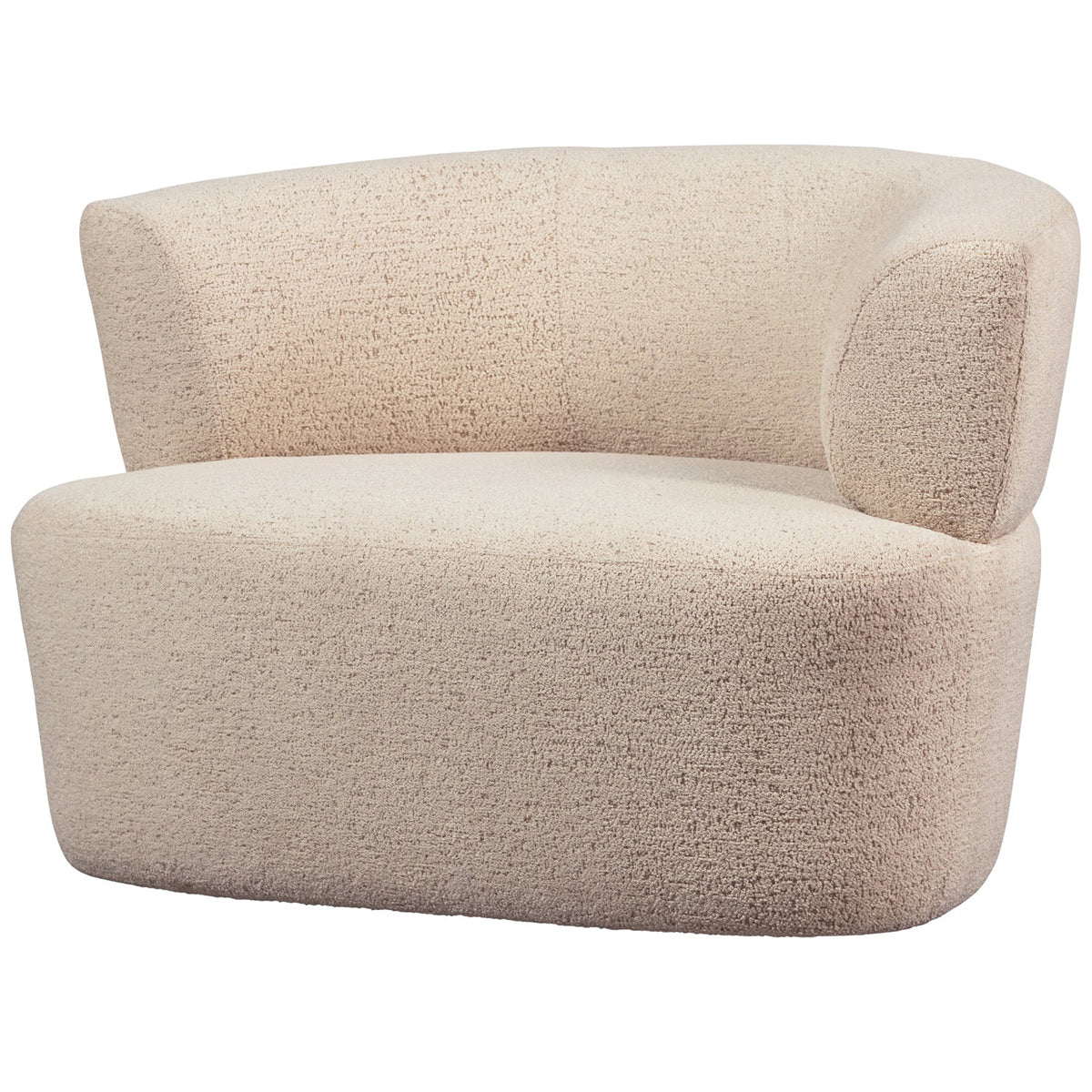 Boris Warm Sand Boucle Armchair