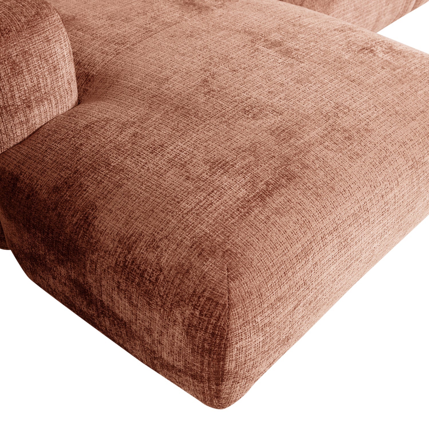 Cloud Chenille Chaise Longue Sofa