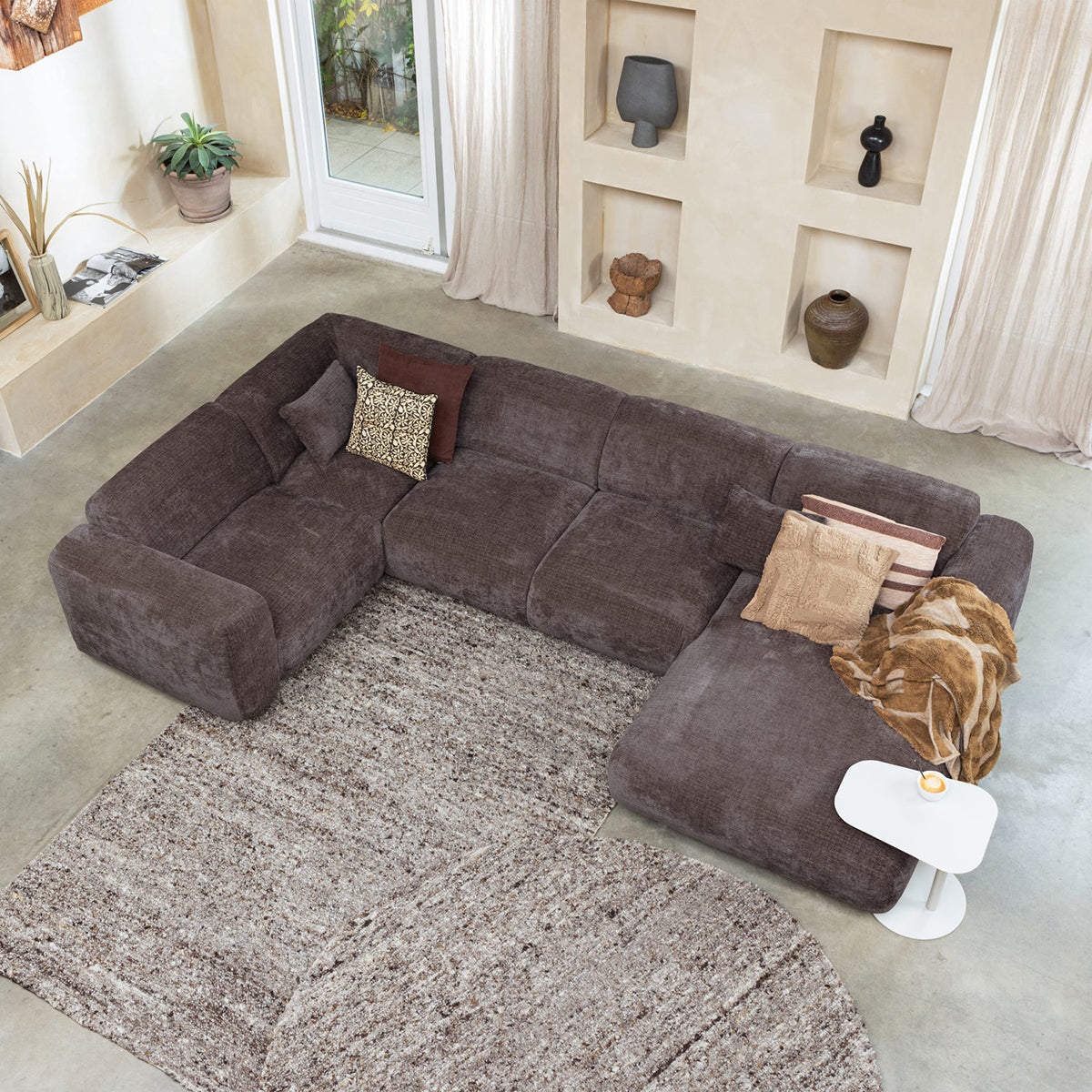 Cloud Chenille Corner Sofa