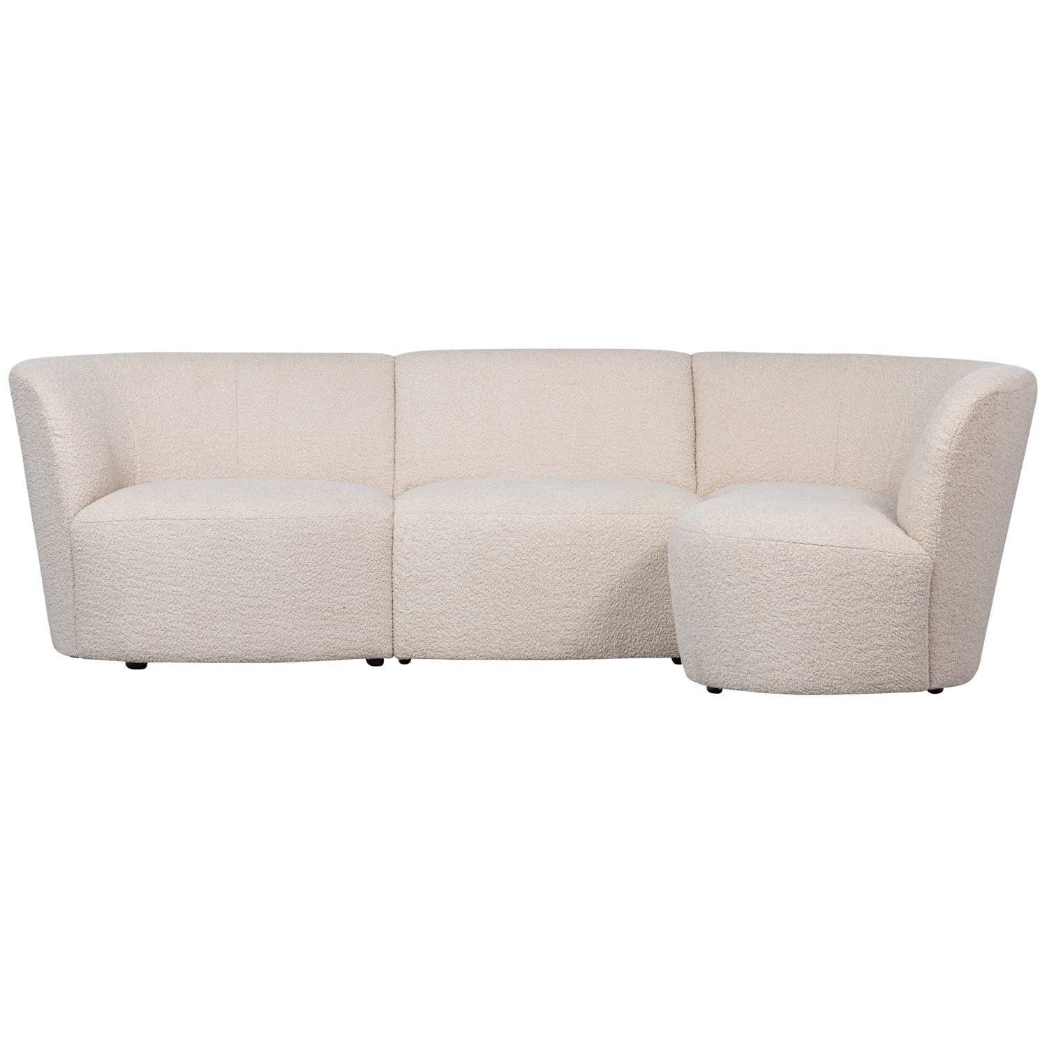 Coco Boucle 3 Seater Rounded Sofa