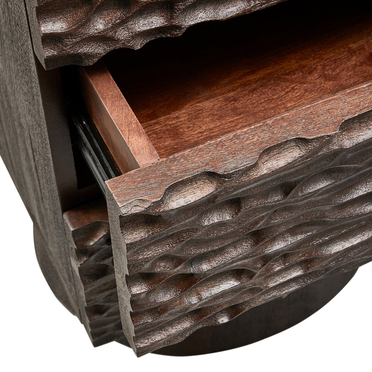 Crumble Walnut Mango Wood Nightstand
